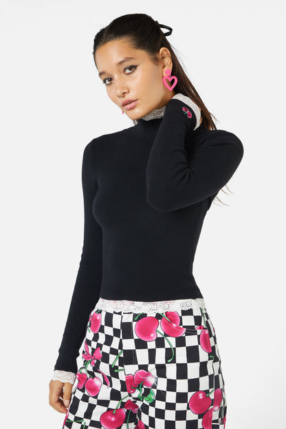 Black Friday - Super Psycho Knit Top - black