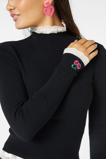 Black Friday - Super Psycho Knit Top - black