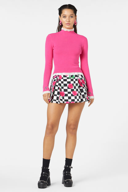 Black Friday - Super Psycho Knit Top - pink