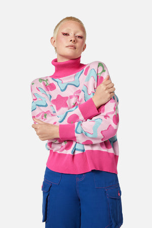 Black Friday - So Sweet Turtle Neck Knit - pink