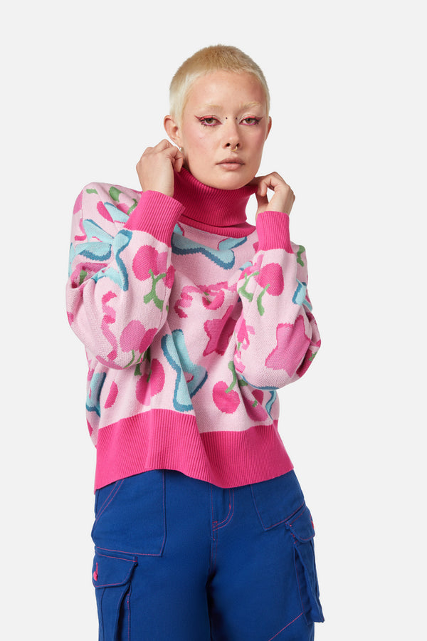 Black Friday - So Sweet Turtle Neck Knit - pink