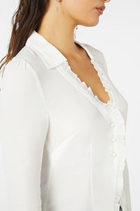 Black Friday - Fern Frill Blouse - cream