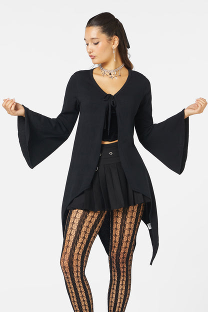 Black Friday - Fern Tie Cardi - black