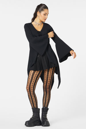 Black Friday - Fern Tie Cardi - black