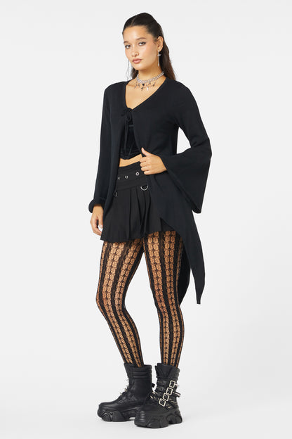 Black Friday - Fern Tie Cardi - black