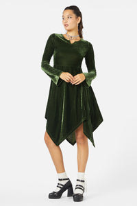 Black Friday - Fern Velvet Dress - green