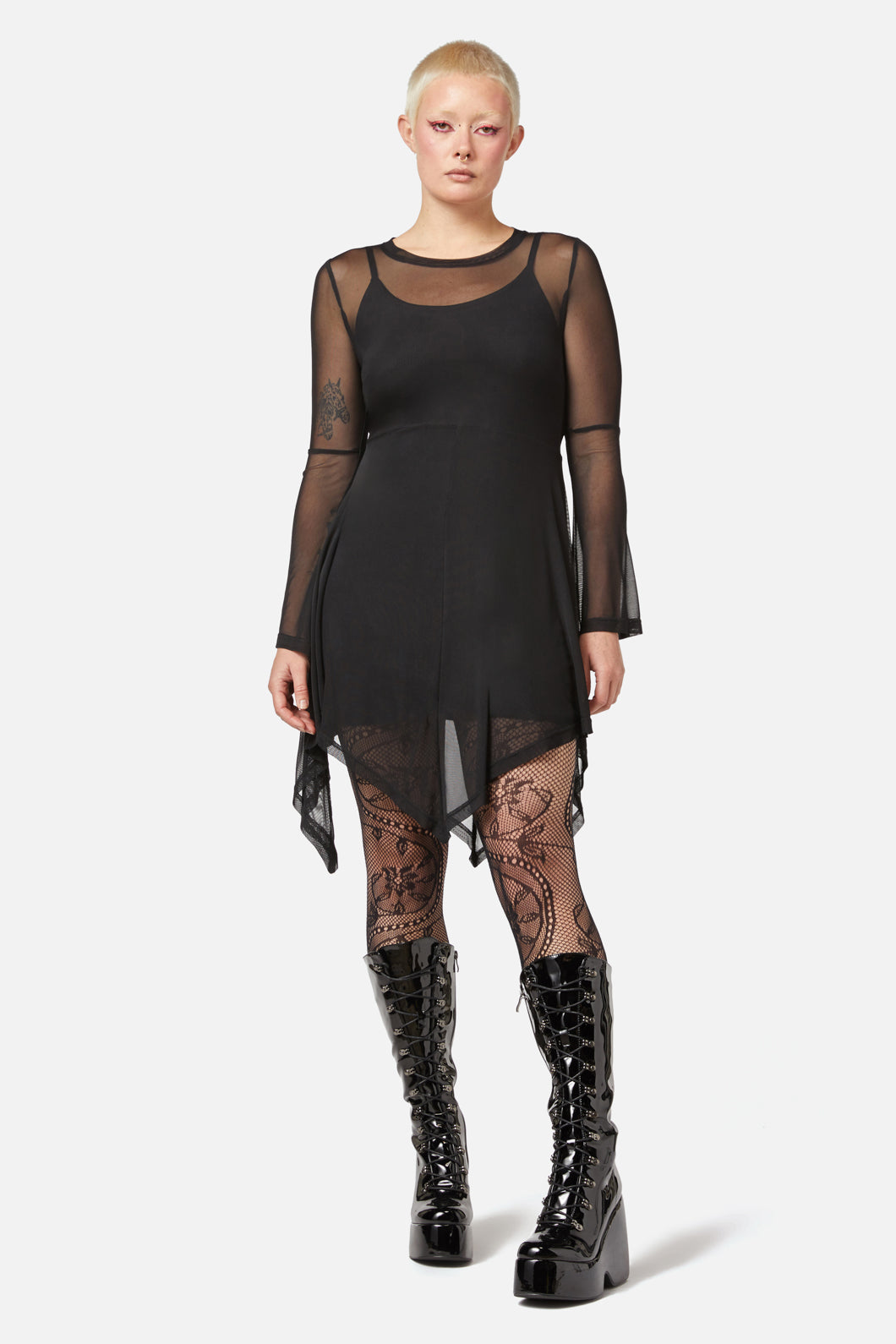 Black Friday - Fern Mesh Dress - black