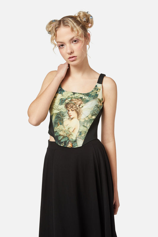 Black Friday - Forest Fae Corset - multi