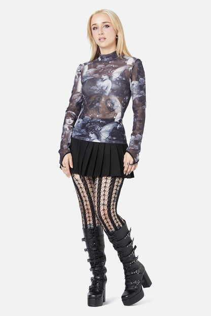 Black Friday - Nymph Mesh Top - black