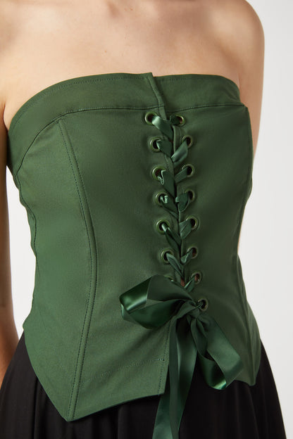 Black Friday - Petal Corset - green