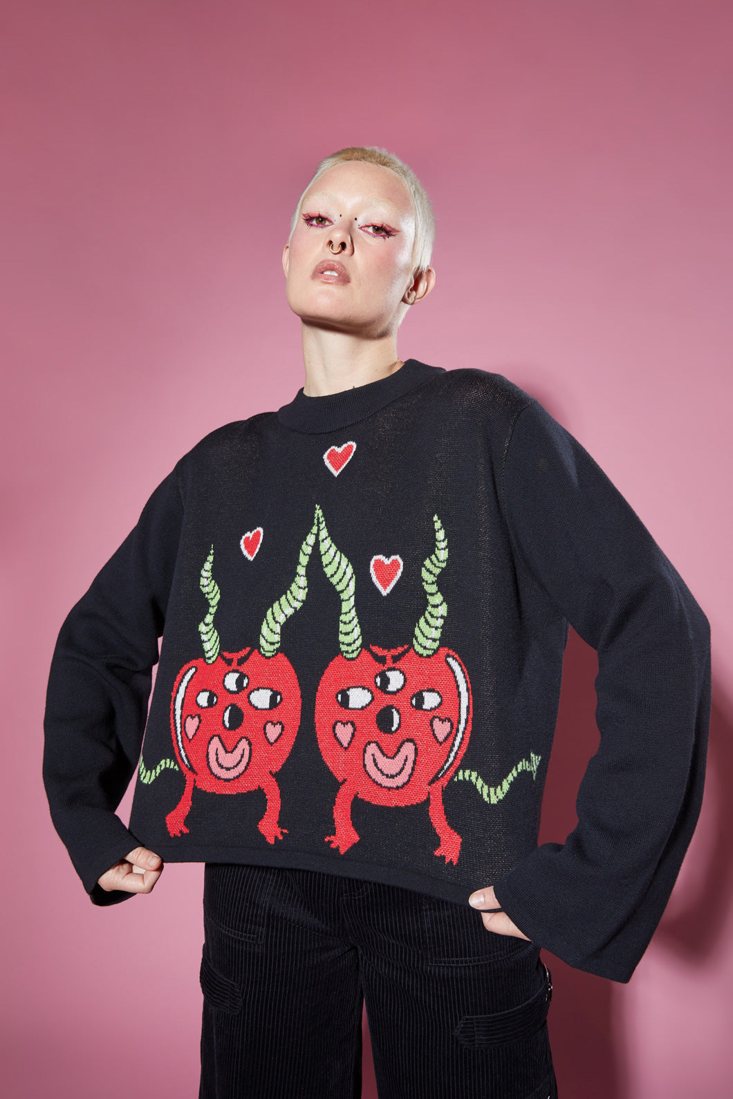 Black Friday - Cherry Poppin' Skivvy - black