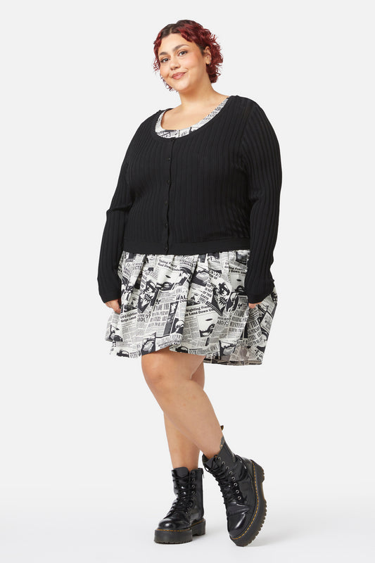Black Friday - Curve Voyager Cardigan - black