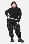 Black Friday - Curve Super Psycho Knit Top - black