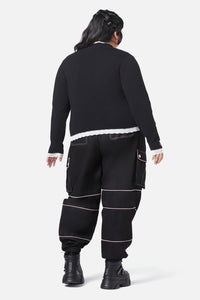Black Friday - Curve Super Psycho Knit Top - black
