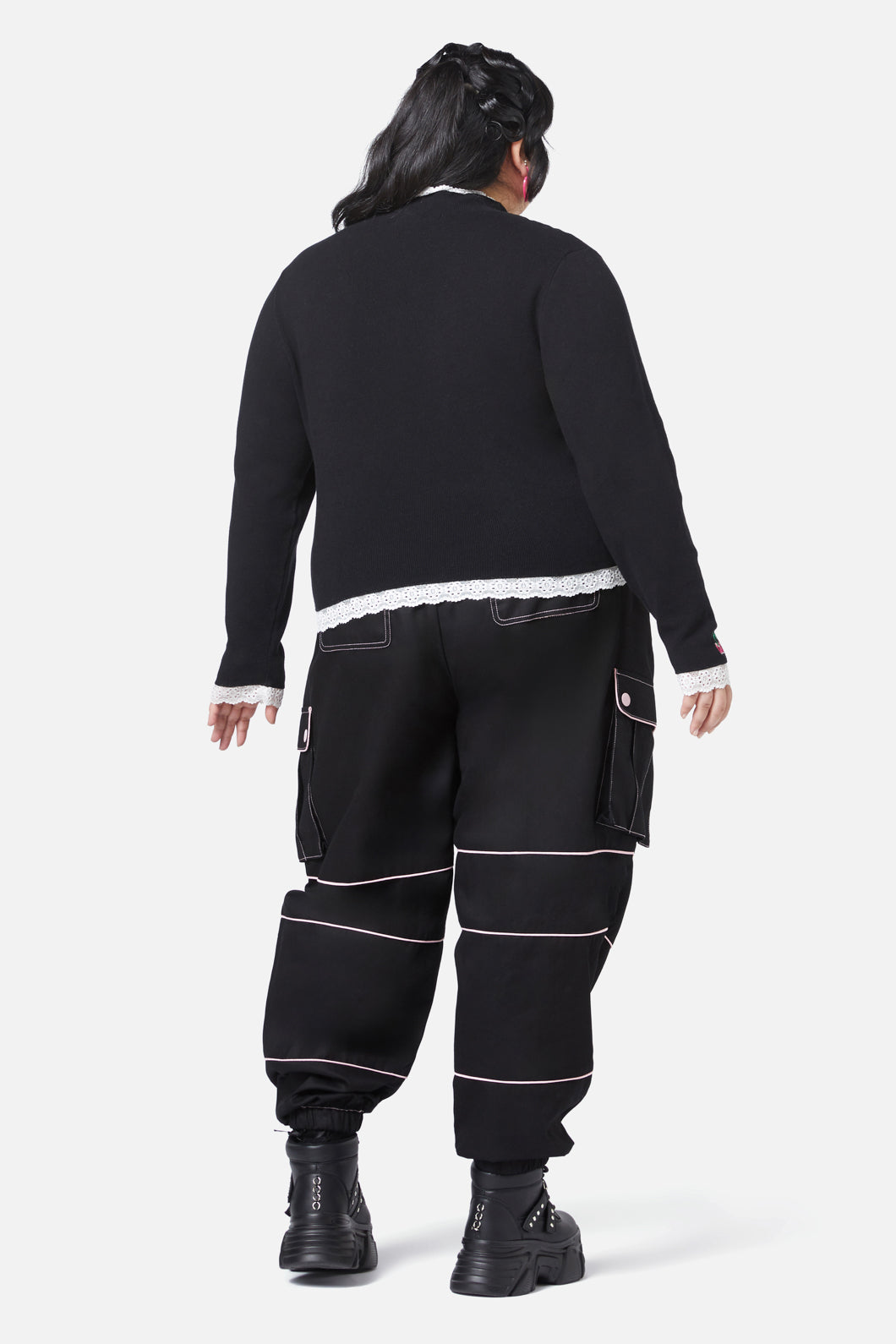 Black Friday - Curve Super Psycho Knit Top - black