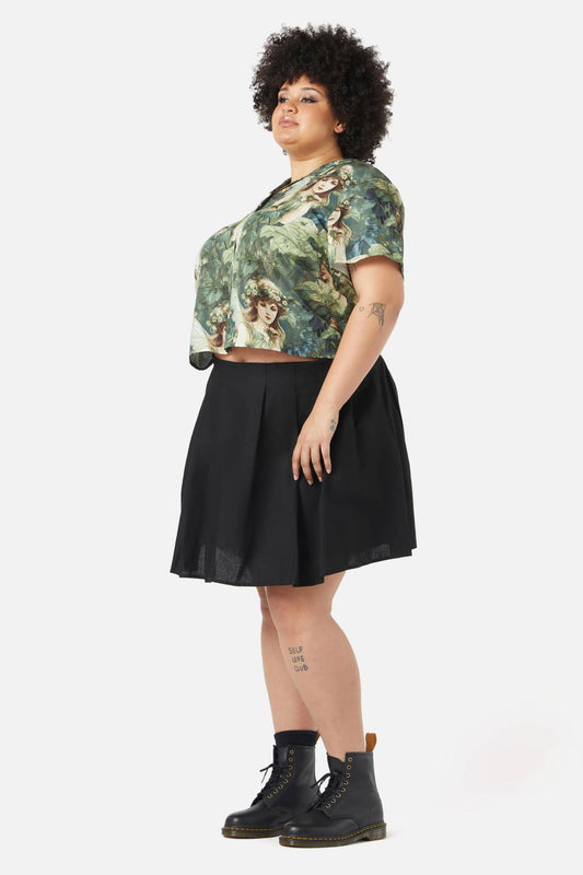 Black Friday - Curve Forest Fae Blouse - green