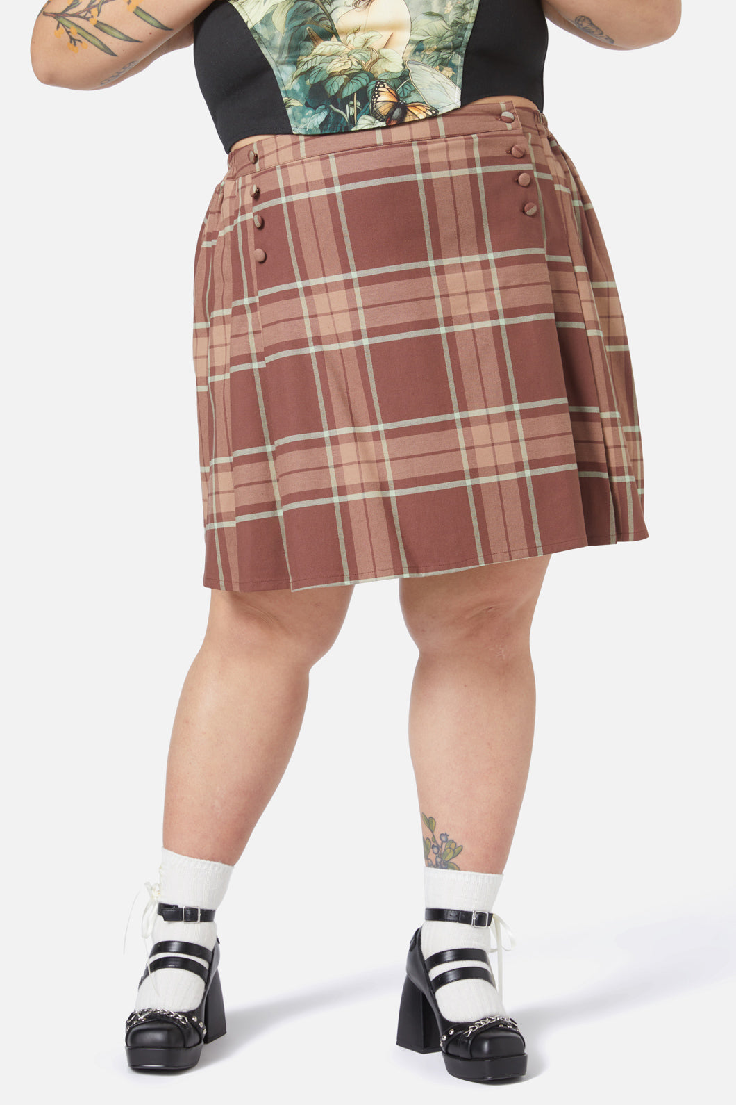 Black Friday - Curve Trinkets Skirt - brown