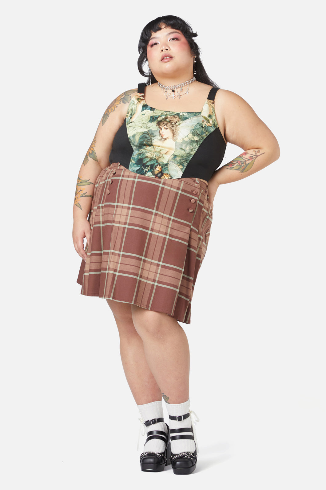 Black Friday - Curve Trinkets Skirt - brown