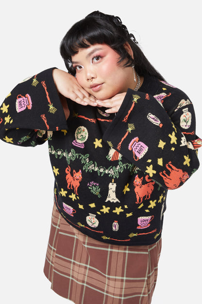 Black Friday - Curve Trinkets Knit - black