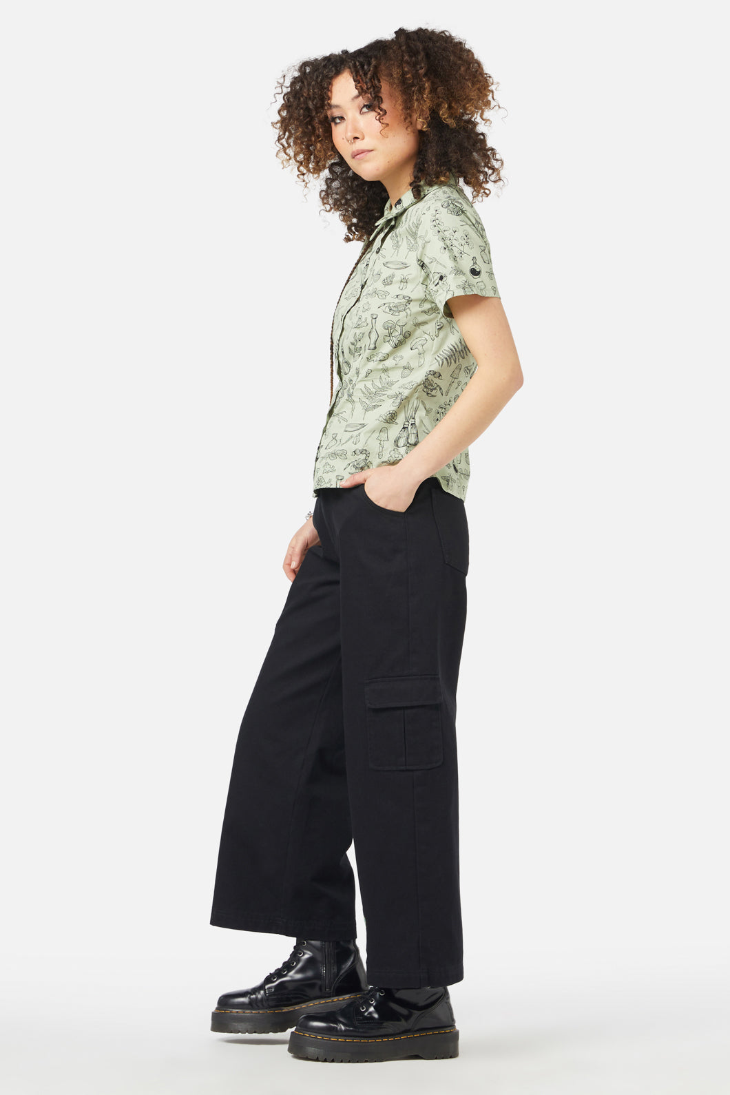 Black Friday - Sprouted Flora Blouse - sage