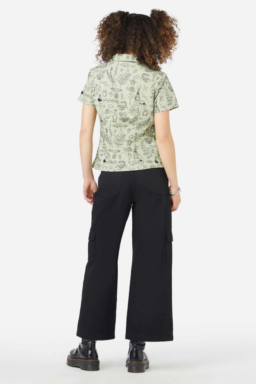 Black Friday - Sprouted Flora Blouse - sage