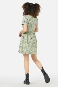 Black Friday - Sprouted Flora Dress - sage