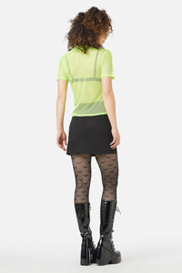 Black Friday - Acid Mesh Top - lime