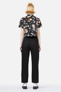 Black Friday - Pumpkin Patch Kitty Blouse - black