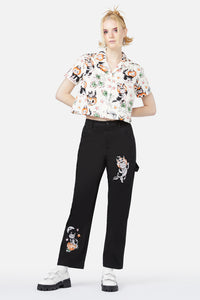 Black Friday - Pumpkin Patch Kitty Blouse - cream