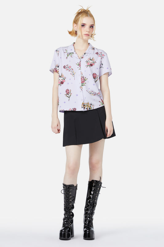 Black Friday - Fruity Bat Blouse - lilac