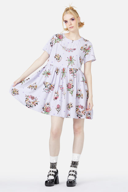 Black Friday - Fruity Bats Dress - lilac