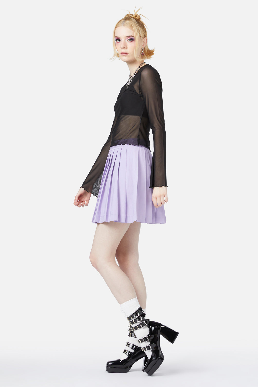 Black Friday - Fruity Bat Skirt - lilac