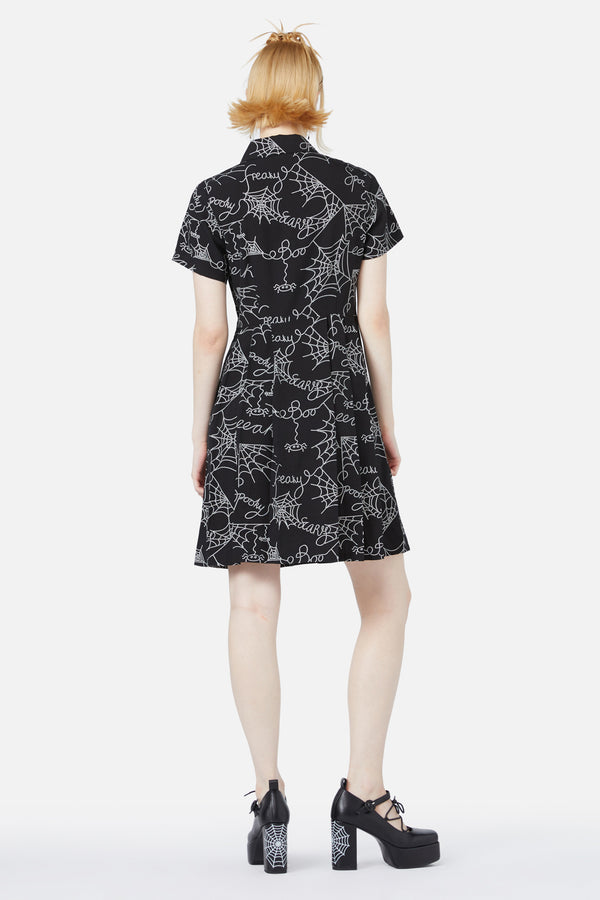 Black Friday - Entangled Printed Dress - black