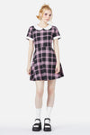 Black Friday - Ella Tartan Dress - pink-black