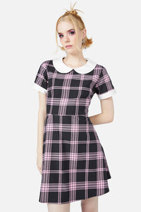 Black Friday - Ella Tartan Dress - pink-black
