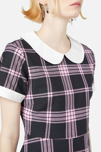 Black Friday - Ella Tartan Dress - pink-black