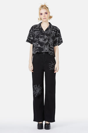 Black Friday - Entangled Printed Blouse - black