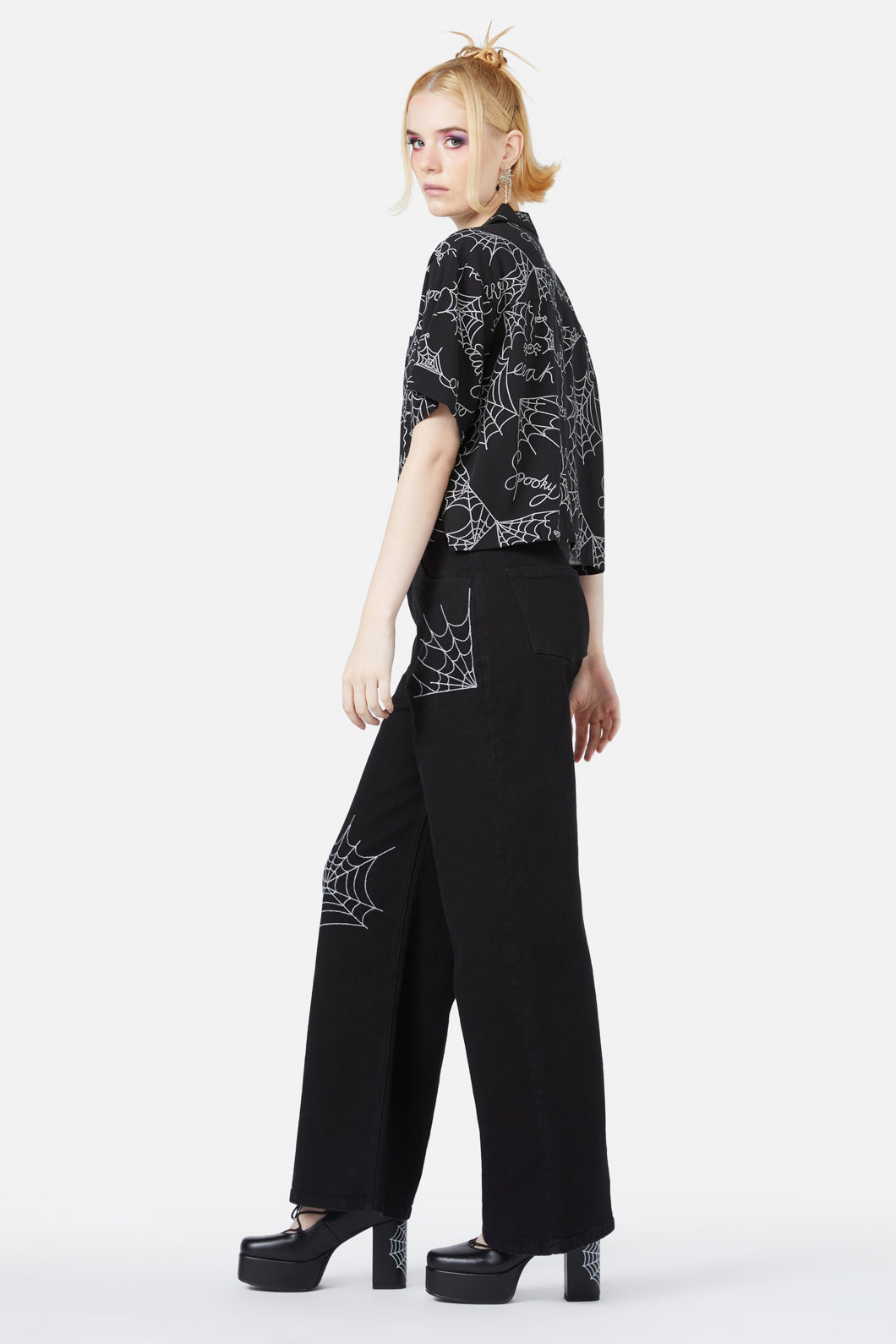 Black Friday - Entangled Printed Blouse - black