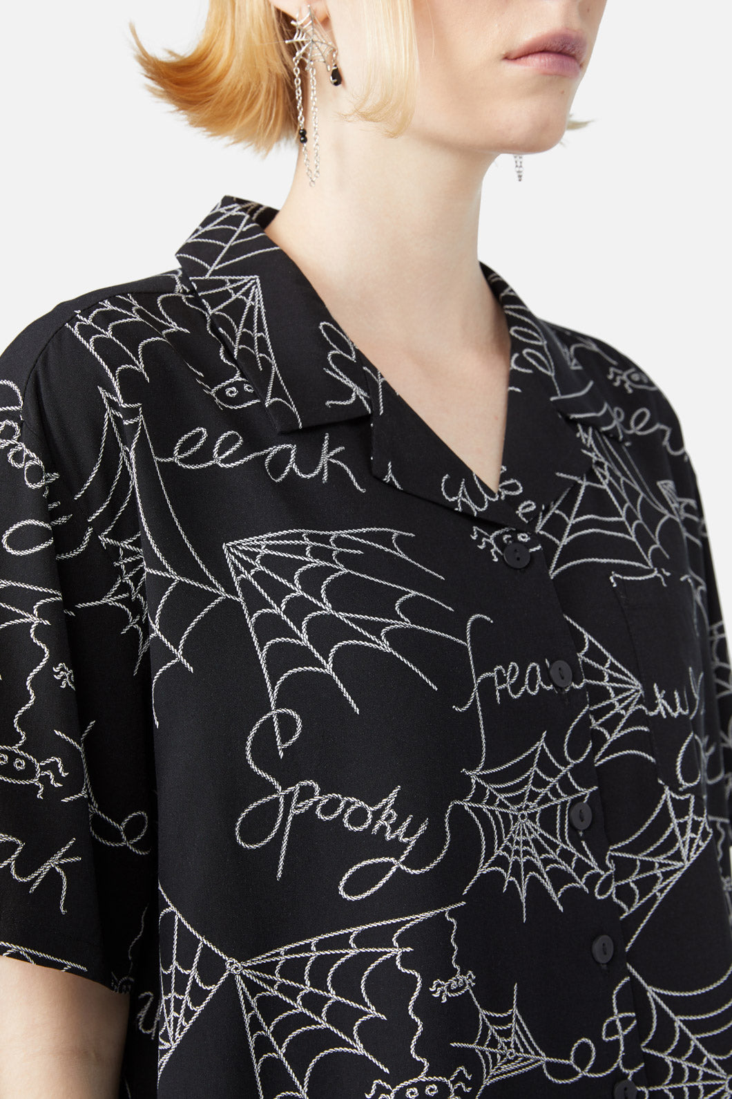 Black Friday - Entangled Printed Blouse - black