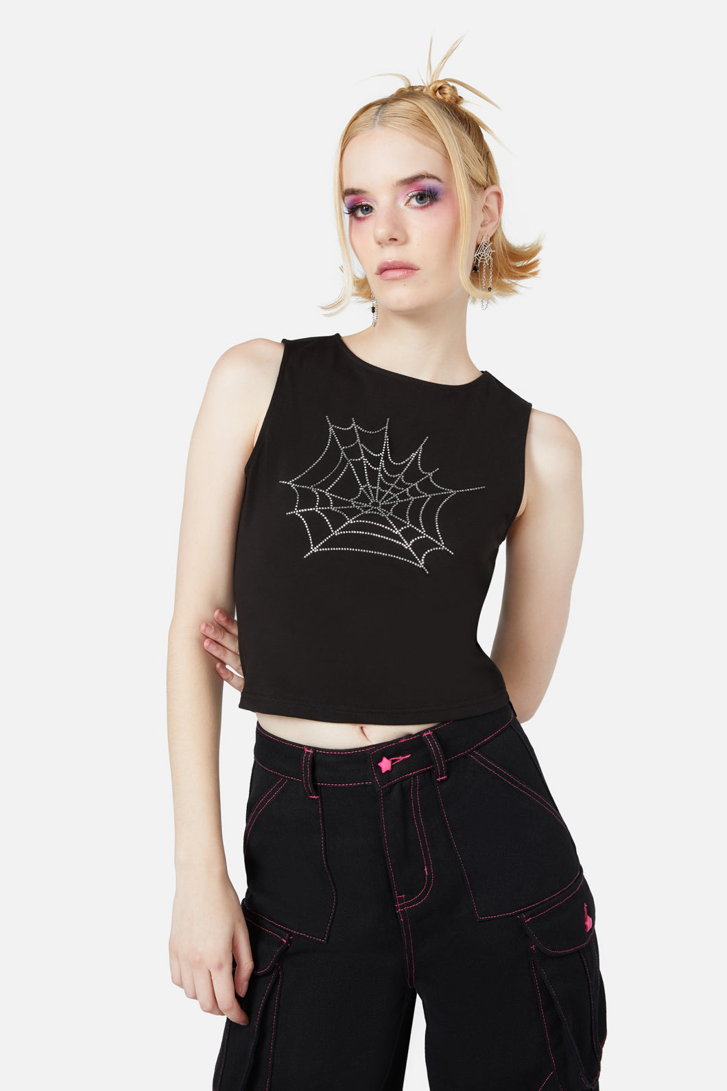Black Friday - Elm Diamante Tank - black