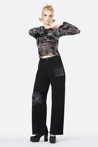 Black Friday - Elm Embroidery Jeans - black