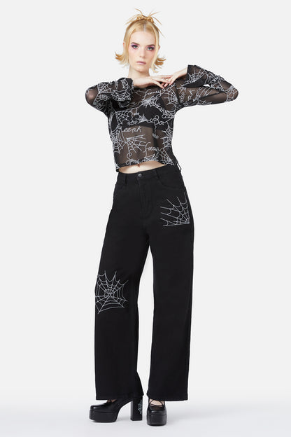 Black Friday - Elm Embroidery Jeans - black