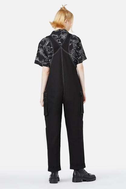 Black Friday - Elm Embroidery Overalls - black