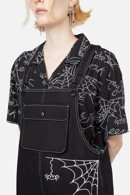 Black Friday - Elm Embroidery Overalls - black