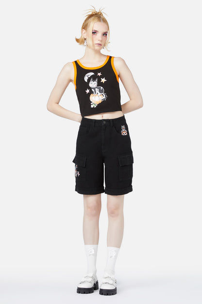 Black Friday - Cat-O-Lantern Short - black