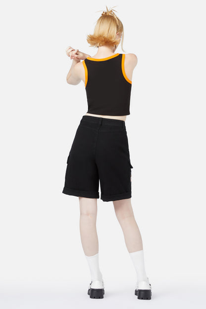 Black Friday - Cat-O-Lantern Short - black