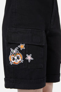 Black Friday - Cat-O-Lantern Short - black