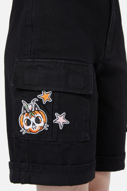 Black Friday - Cat-O-Lantern Short - black