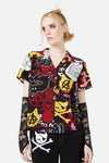 Black Friday - Kitty Riot Blouse - black