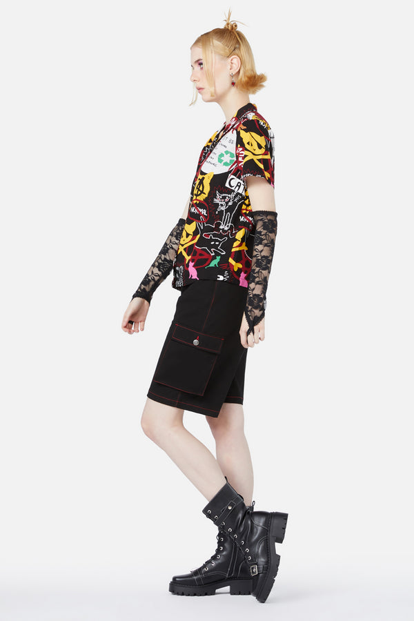 Black Friday - Kitty Riot Blouse - black